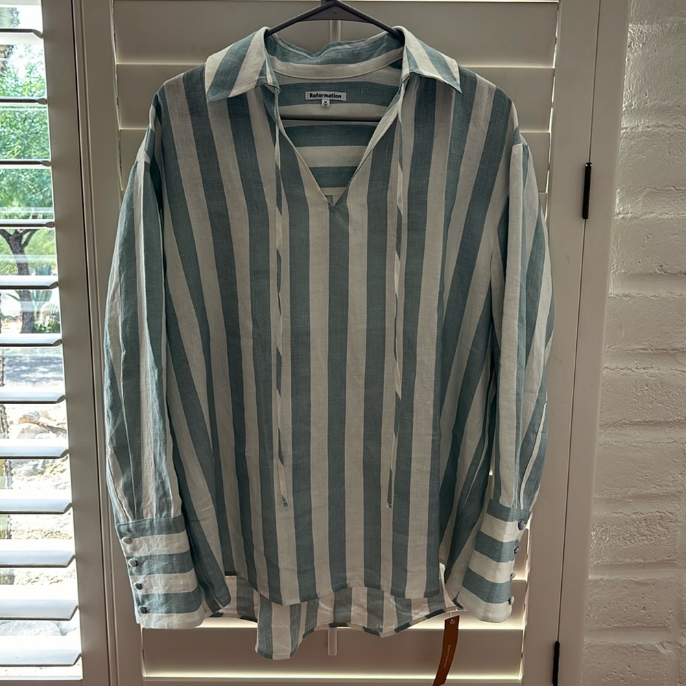 Reformation linen top